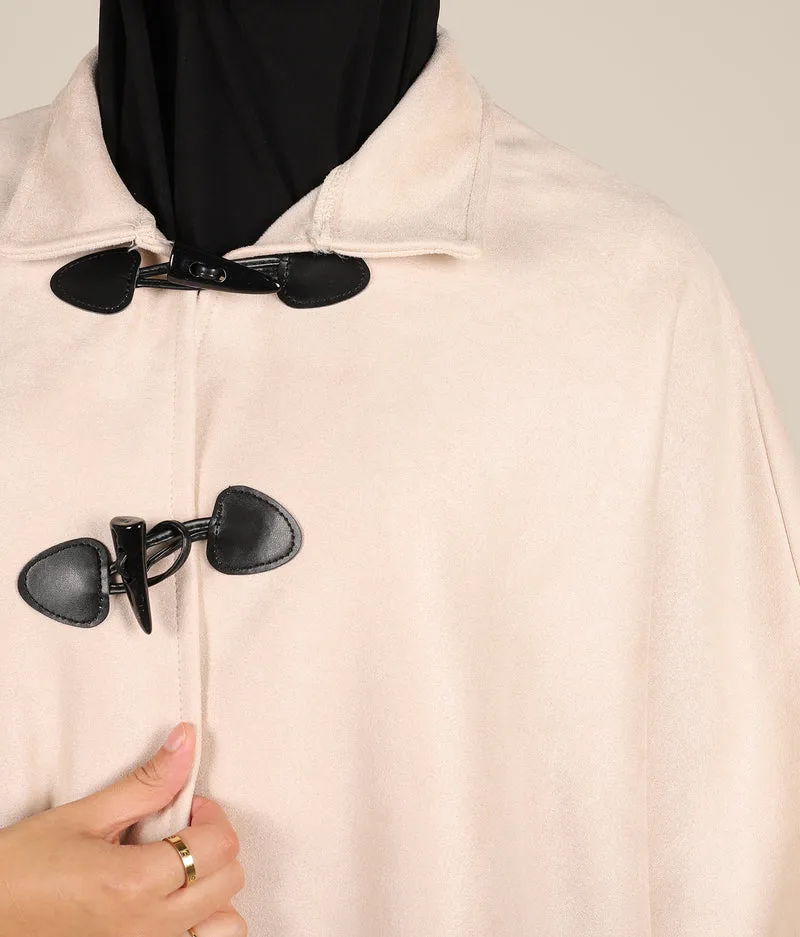 Poncho aus Wildleder