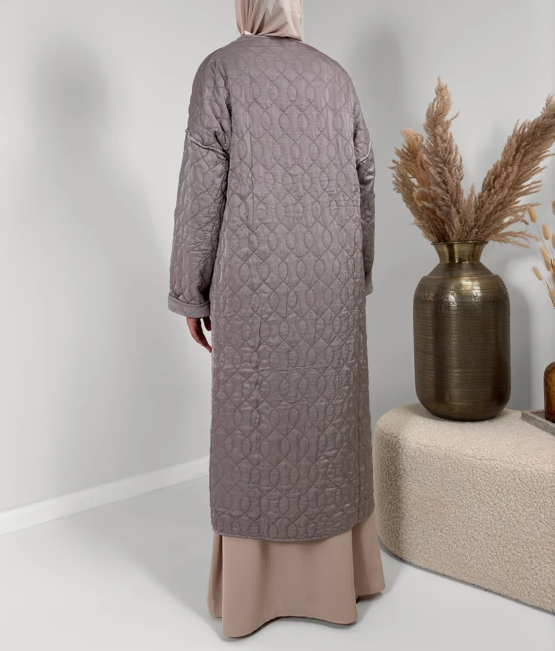 Steppmantel Amina - Helles Taupe