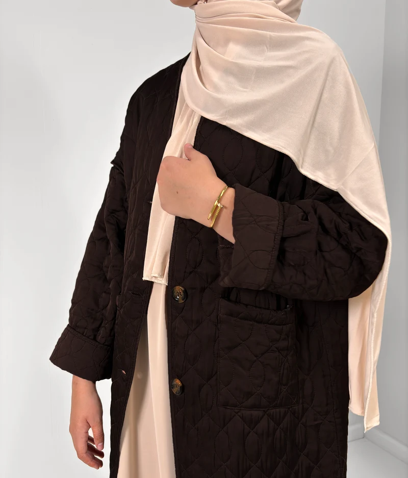 Amina Steppmantel – Dunkelbraun