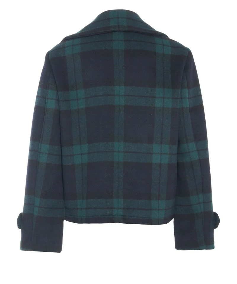 Cappotto corto con motivo a quadri