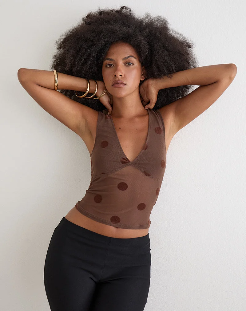 Top in „Big Polka Brown“ ansehen