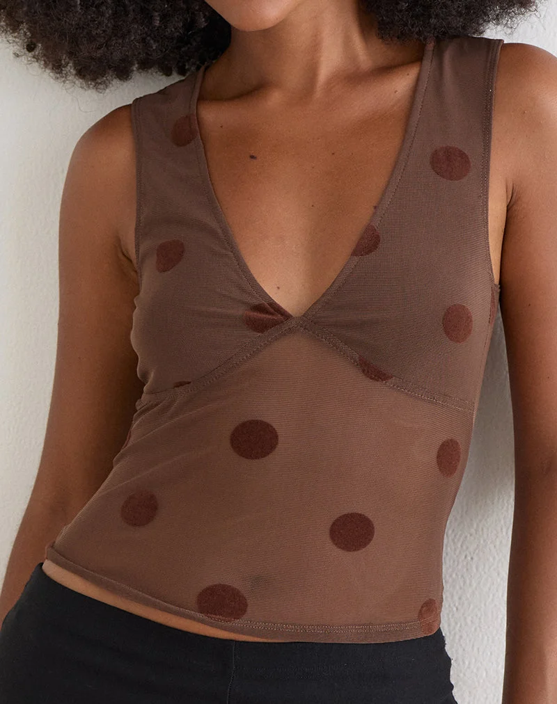 Top in „Big Polka Brown“ ansehen