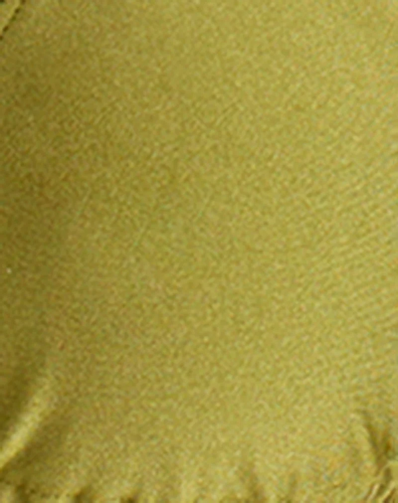 Padusi-Bikini-Oberteil in „Olive Shine“ mit Perlenverzierung