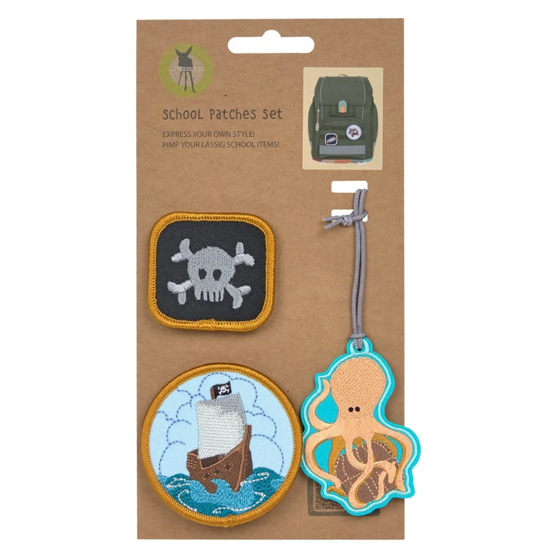 Lässig Zubehör School Patches Set - Colgantes/Parches (Pirates)
