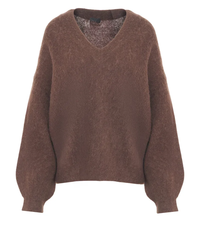 Pullover con scollo a V