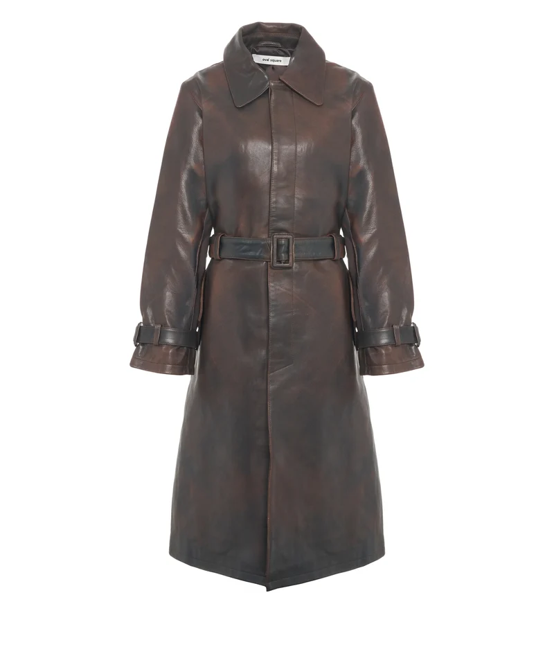 Cappotto in pelle 'Spike'