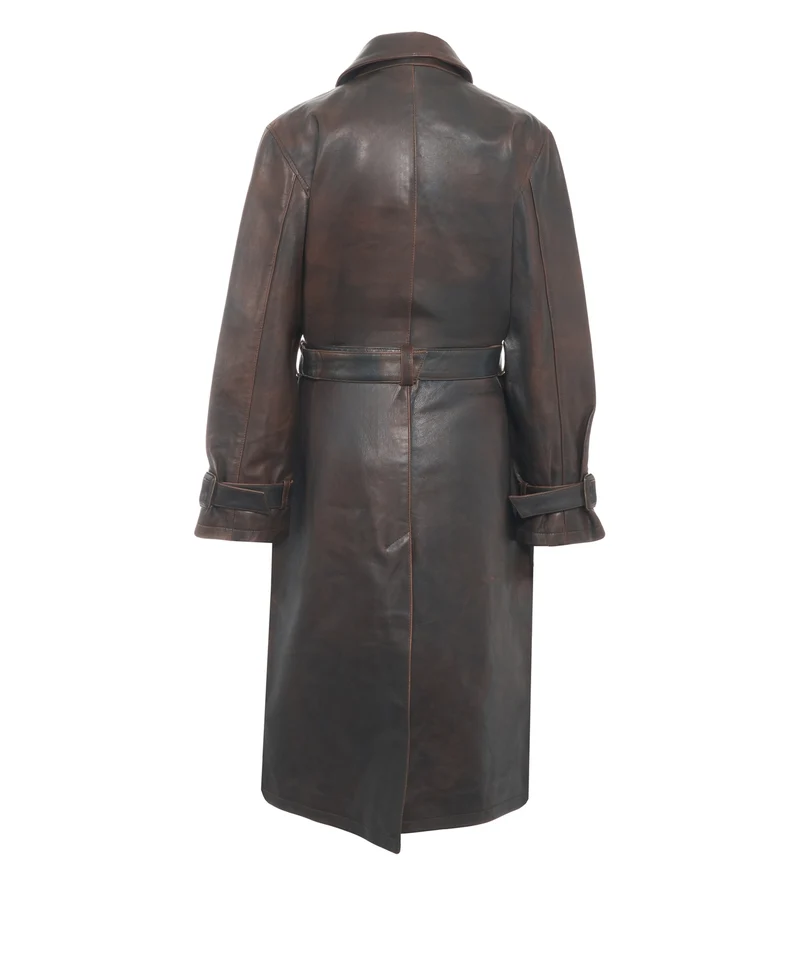 Cappotto in pelle 'Spike'