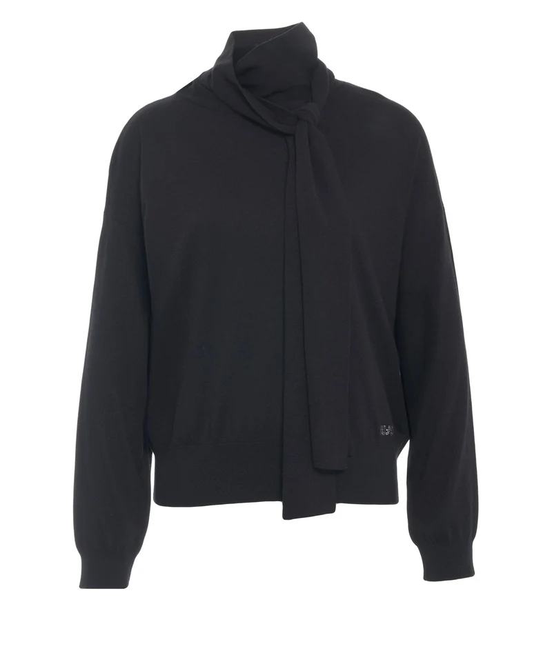 Maglia con collo a schialle