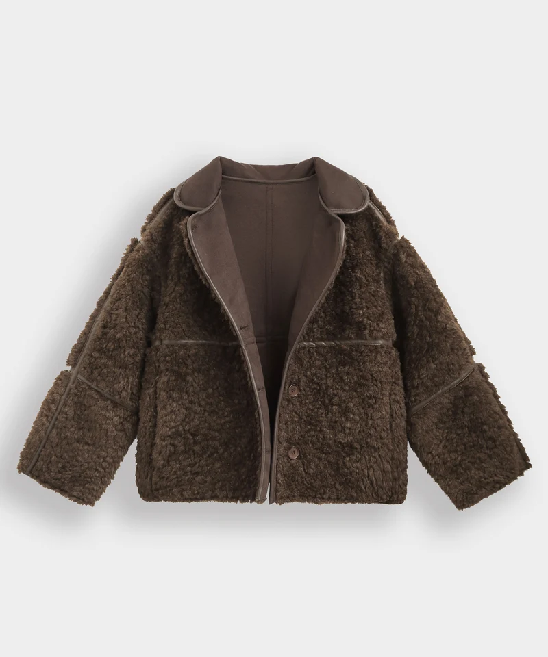 Teddy Fell Jacke Gania Braun
