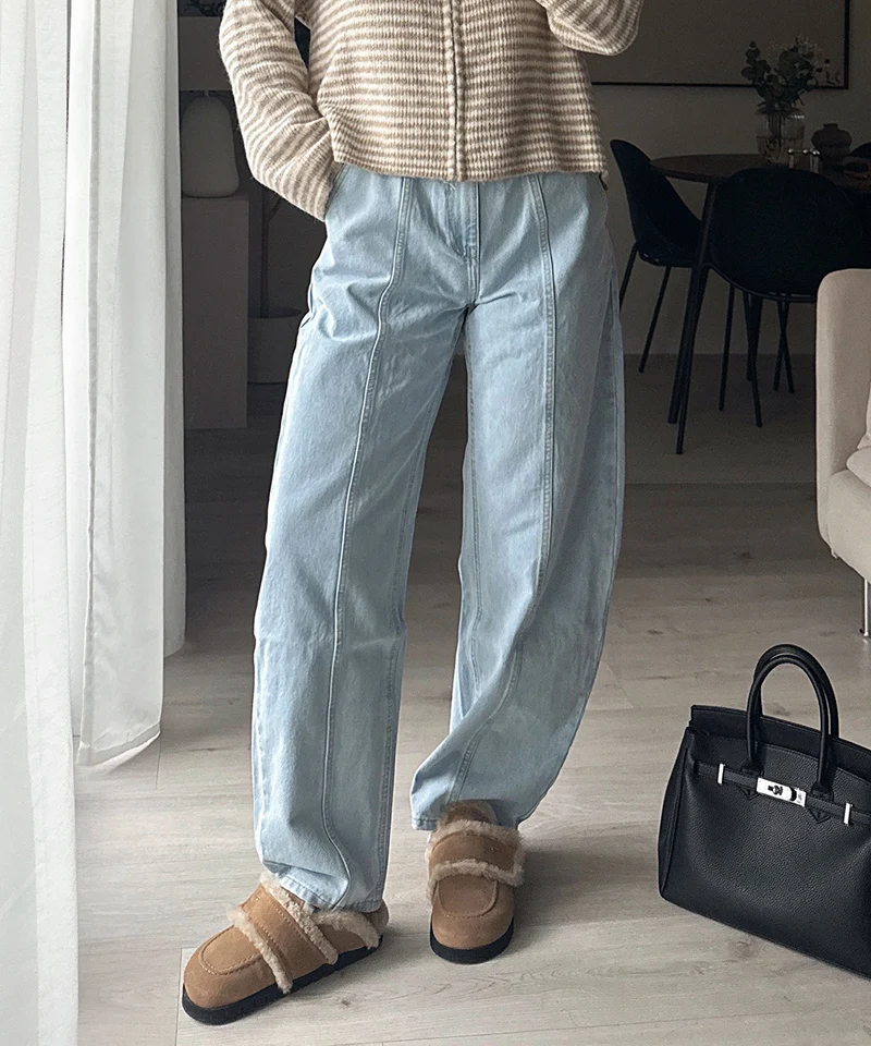 Barrel Jeans Kelia Hellblau