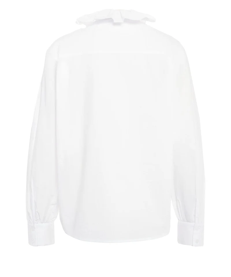 Blusa con dettagli con volant