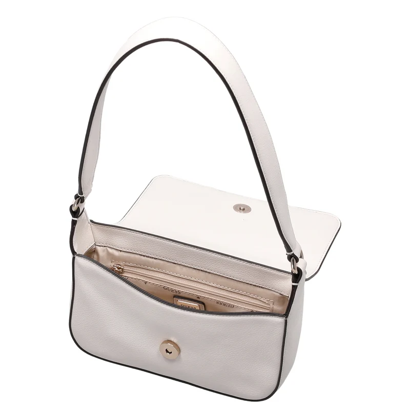 Guess Ruby Flap - Bolso de hombro 20 cm (off white)