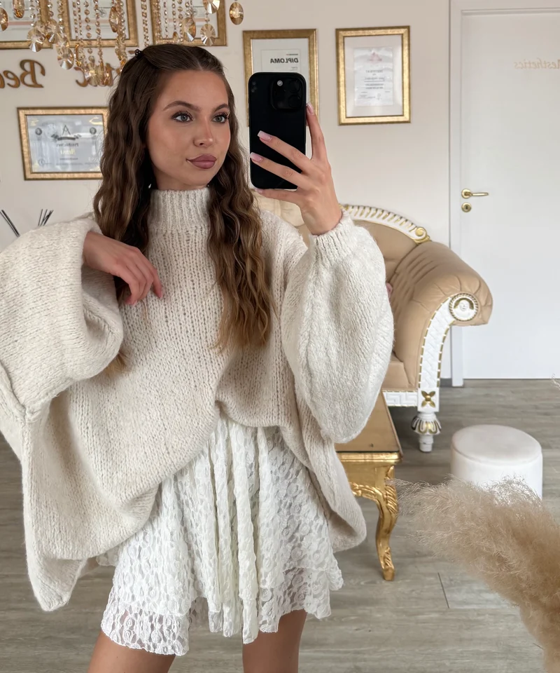 Oversize Pullover Nata Beige