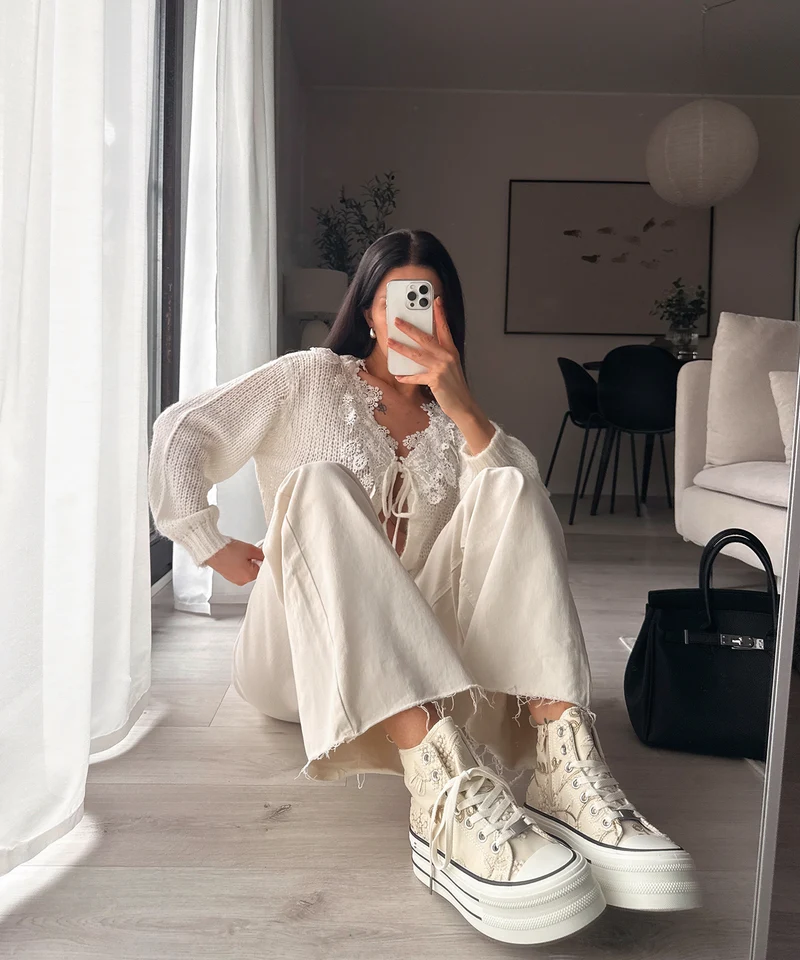 Plateau Sneaker Adi Beige