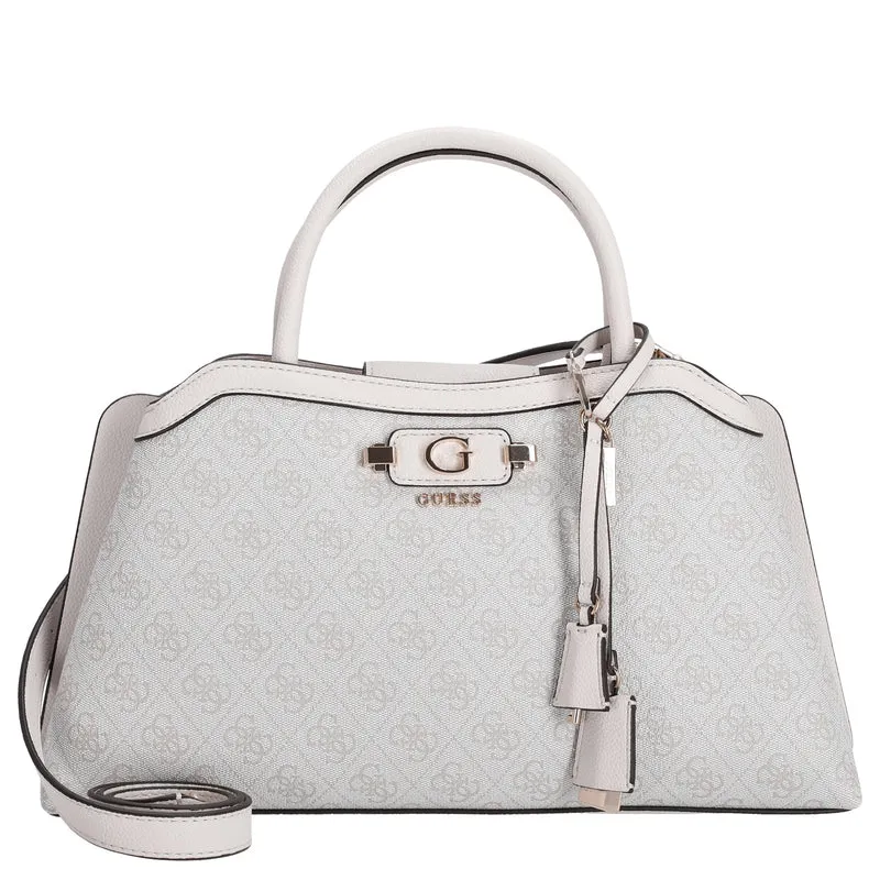 Guess Lindsey Satchel - Bolso de mano 36 cm (bone logo)