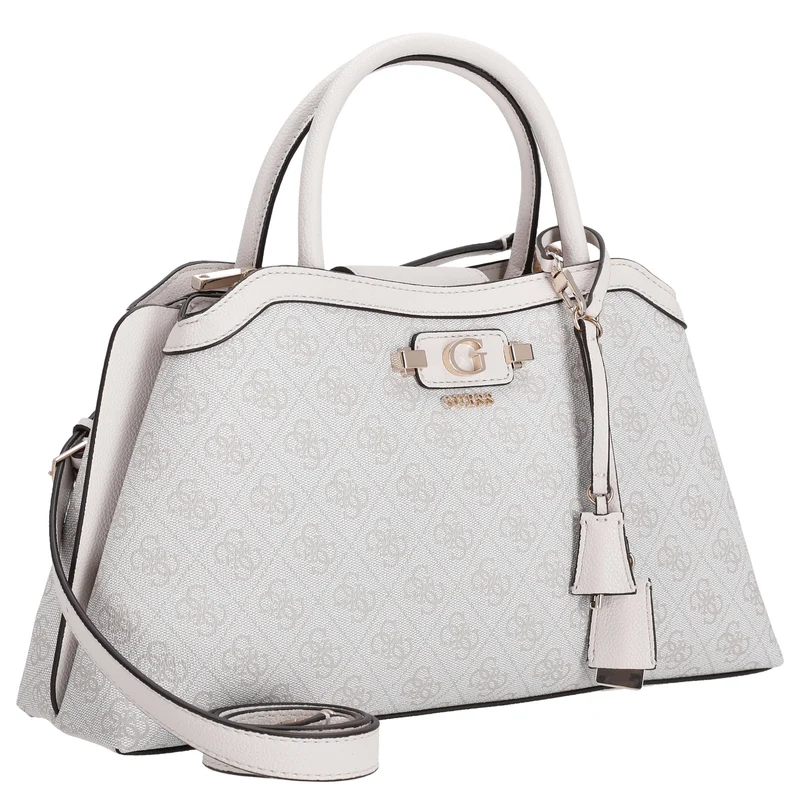Guess Lindsey Satchel - Bolso de mano 36 cm (bone logo)