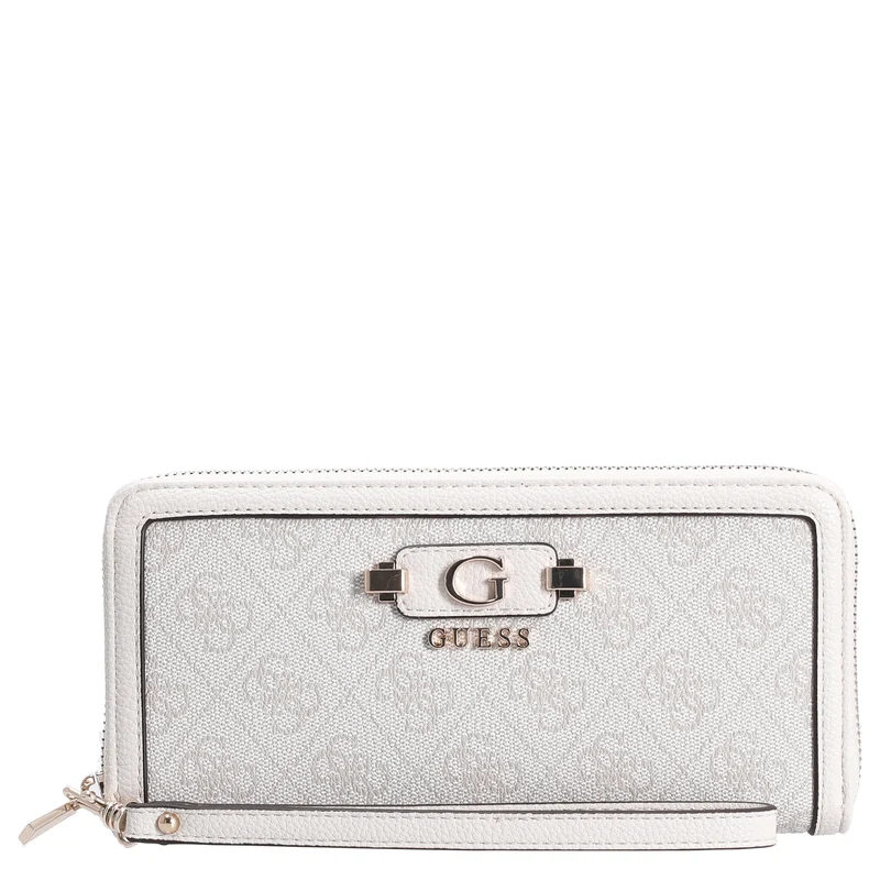 Guess Lindsey SLG Large Zip - Cartera 12cc 21 cm (bone logo)