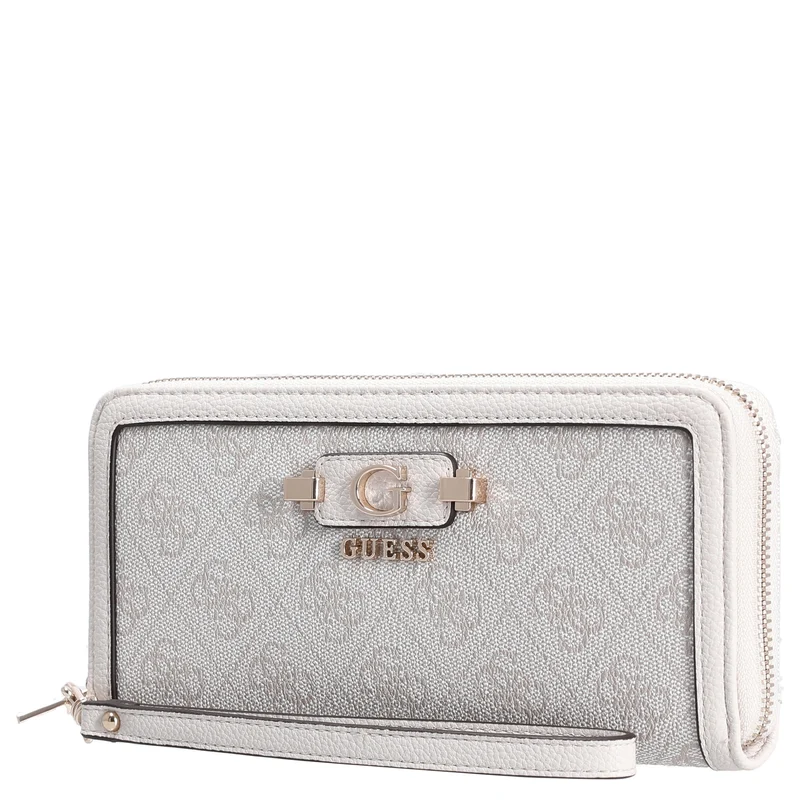 Guess Lindsey SLG Large Zip - Cartera 12cc 21 cm (bone logo)