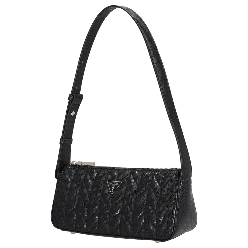 Guess Stacey Mini - Bolso de hombro 23 cm (black)