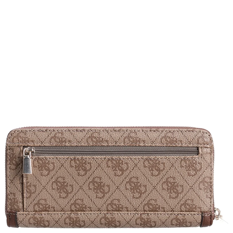 Guess Lindsey SLG Large Zip - Cartera 12cc 21 cm (latte logo)