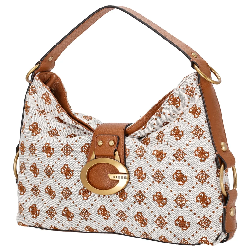 Guess Camden - Bolso de hombro 34.5 cm (cognac logo)