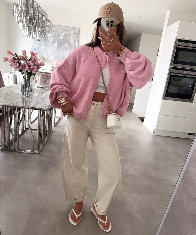 Stretch Balloon Jeans Ronya Creme