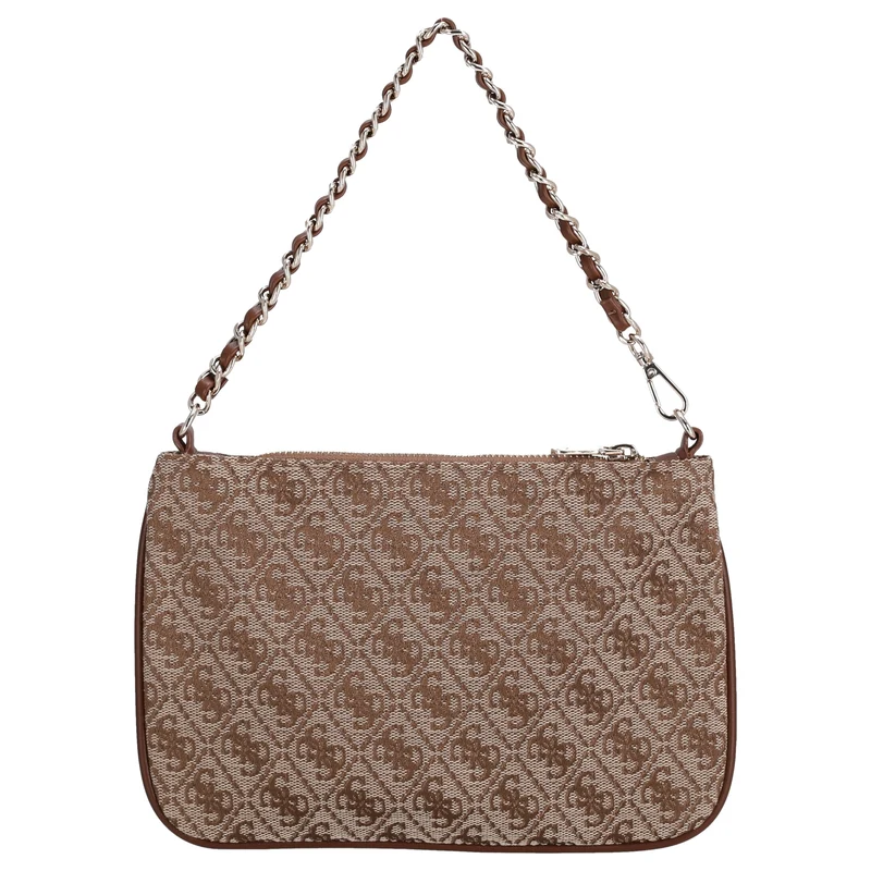 Guess Flat Pouch - Bolso de hombro 24.5 cm (latte logo)