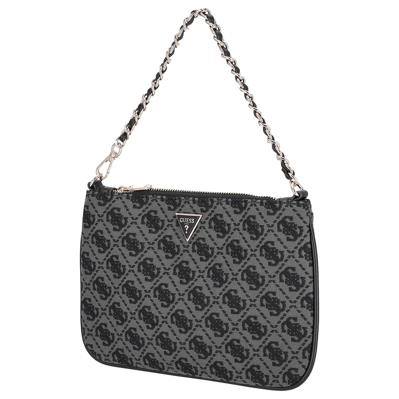 Guess Flat Pouch - Bolso de hombro 24.5 cm (coal logo)