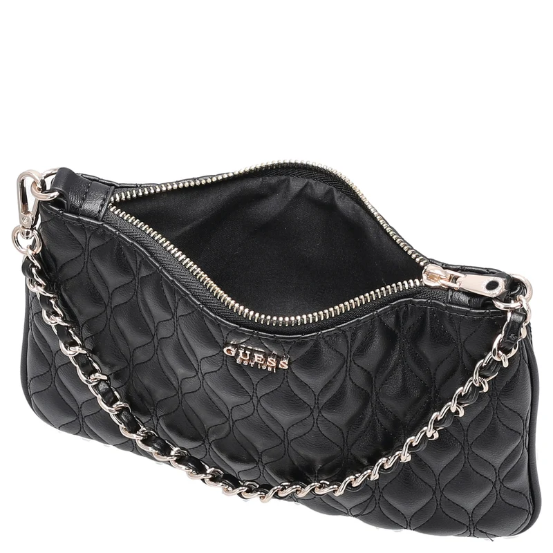 Guess Maxine Quilted Flat Pouch - Bolso bandolera 24 cm (black)