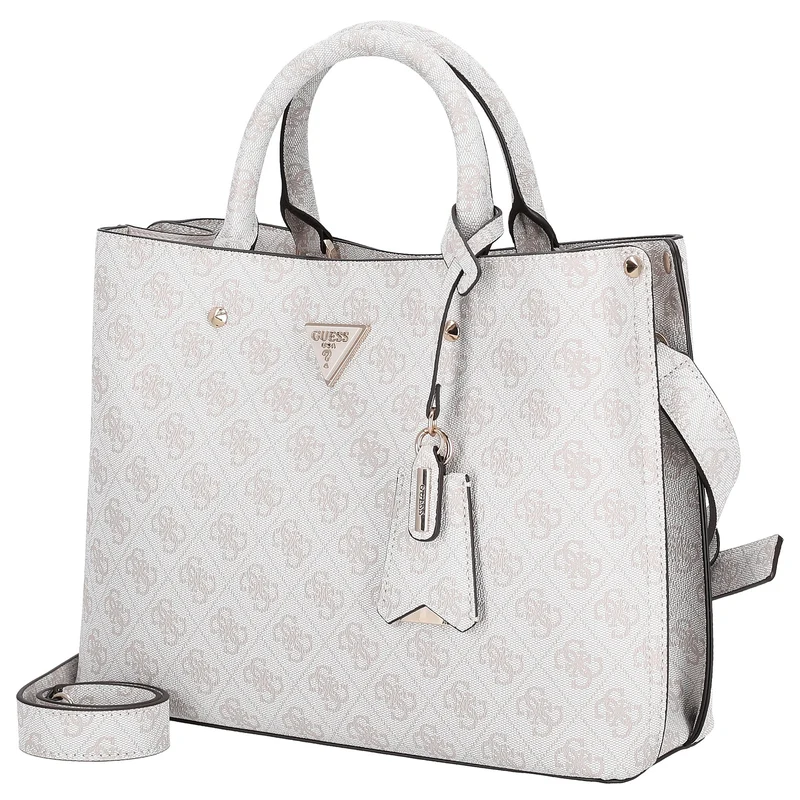 Guess Meridian II Satchel - Bolso de mano 30 cm (bone logo)