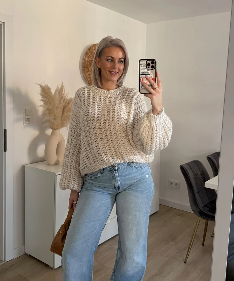 Strickpullover Mia Beige