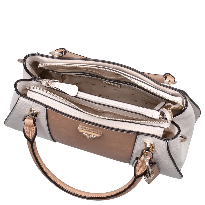 Guess Noelle II Luxury - Bolso de mano 26 cm (off white/biege)