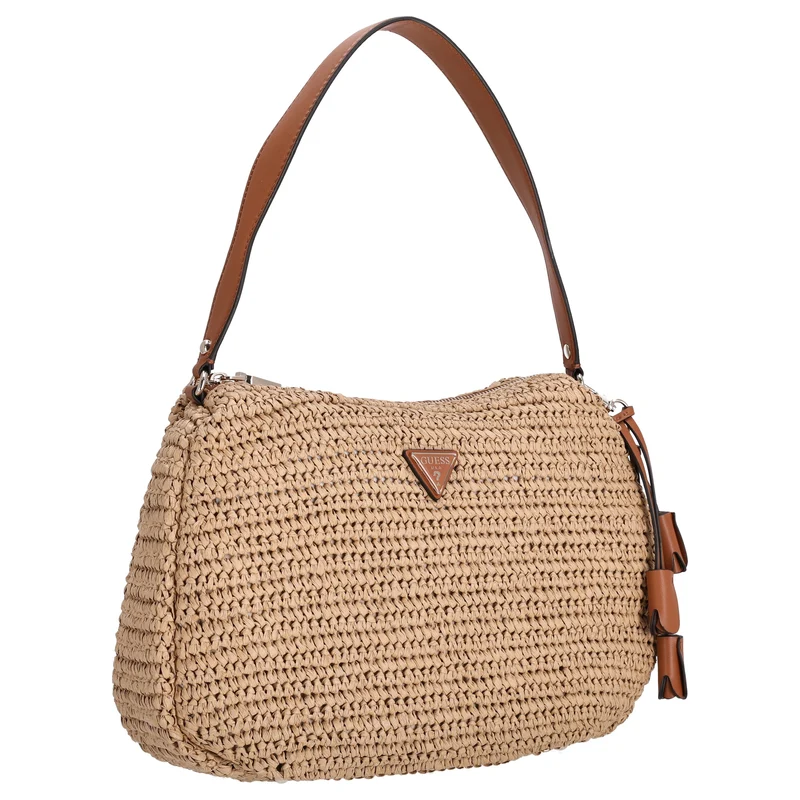 Guess Ofelia Hobo - Bolso de hombro 33 cm (natural/cognac)