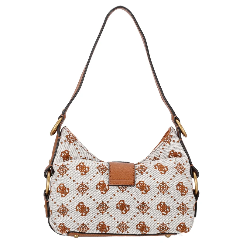 Guess Camden Mini - Bolso bandolera 23 cm (cognac logo)