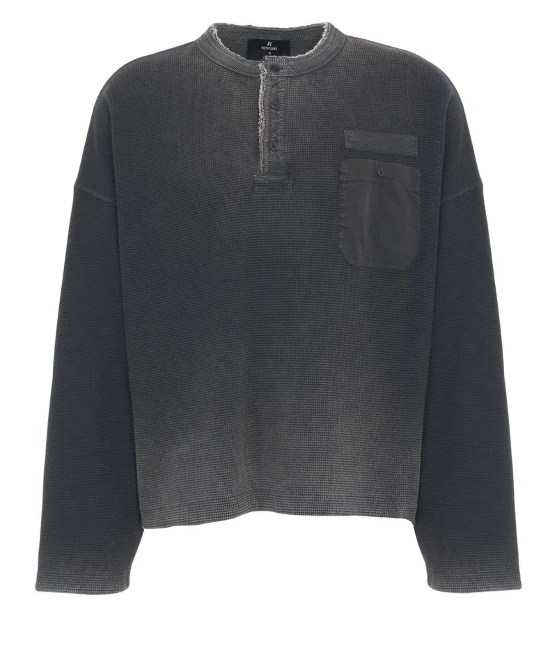 Maglia a maniche lunghe 'Henley'