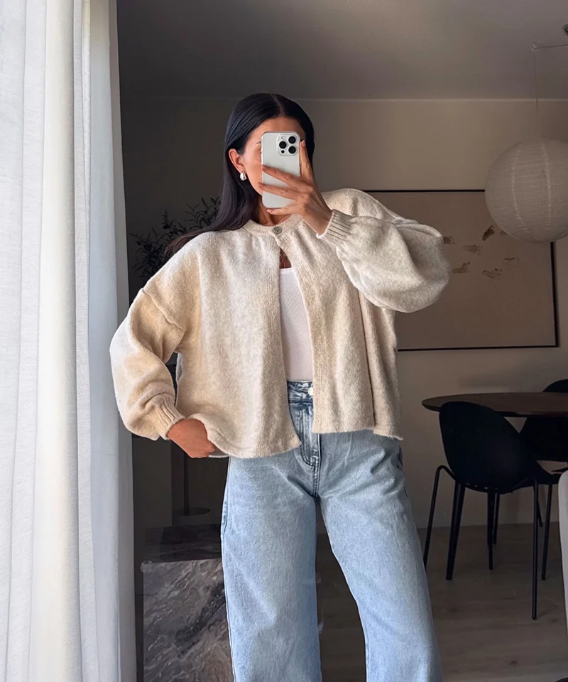 Cardigan Angela Beige