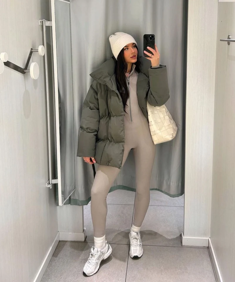 Jacke Kyleih Kurz Khaki