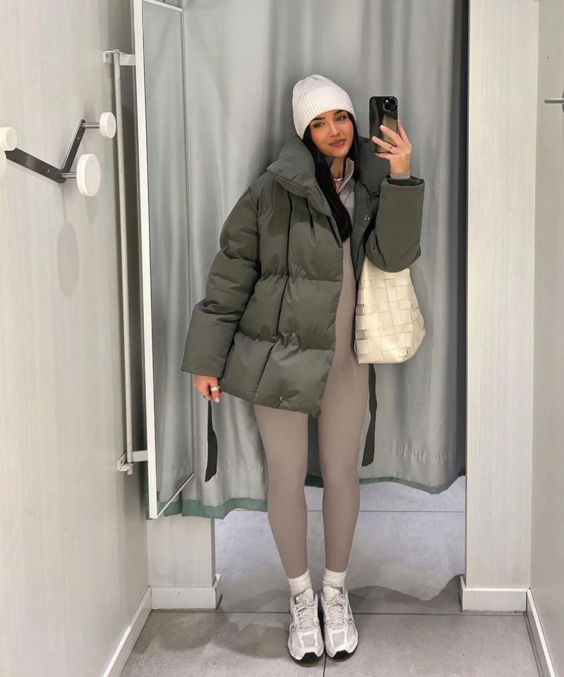 Jacke Kyleih Kurz Khaki