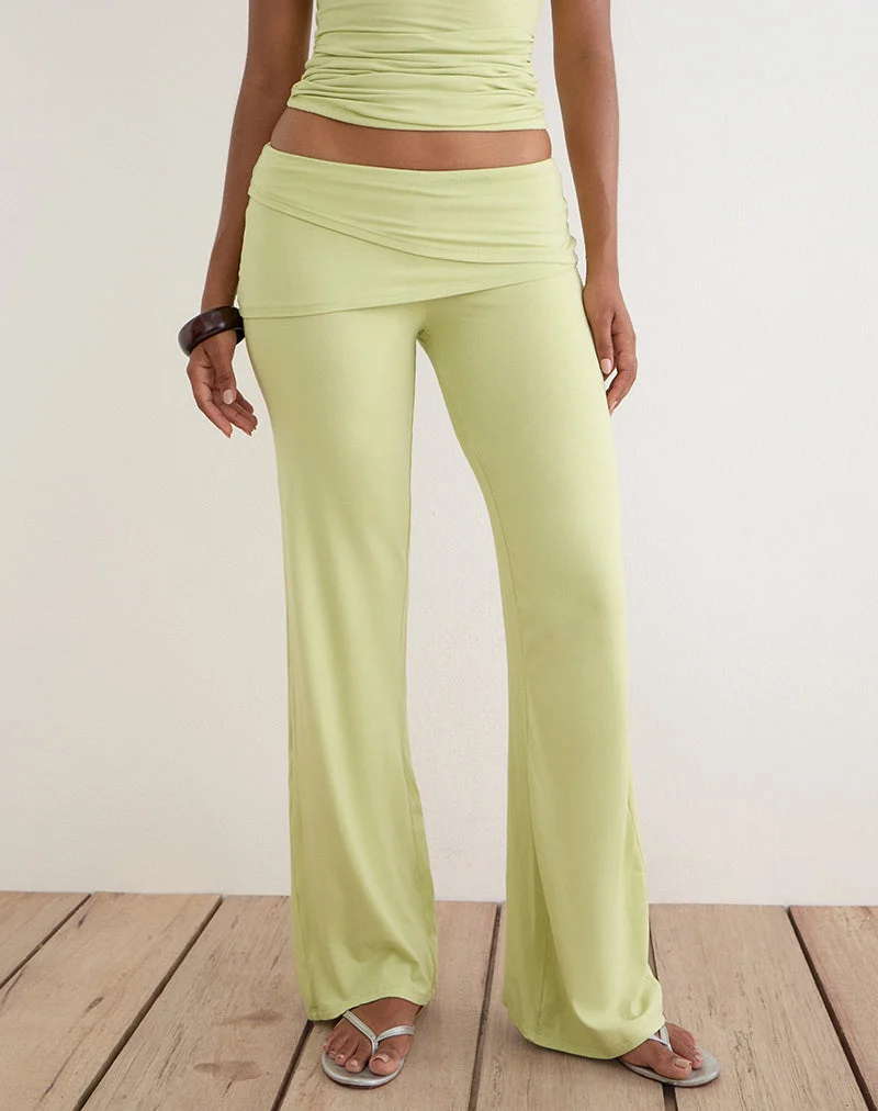 Lolicy-Hose aus Rayon-Jersey in Pistazie