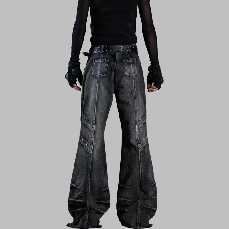 Grunge-Jeans mit offener Kante für Herren