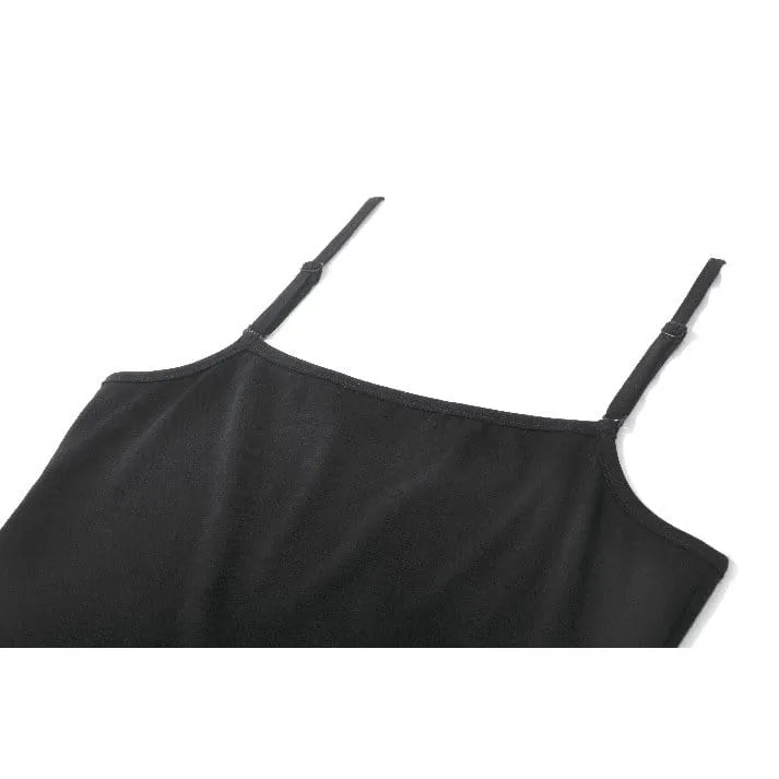 Gothic-Tanktop für Damen mit Spinnennetz-Motiv und Schnürung
