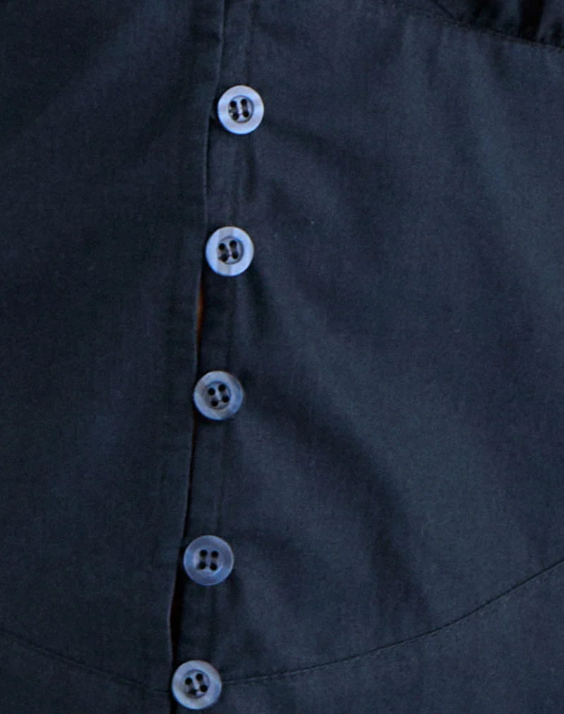 Devlon Bluse in Dunkelblau