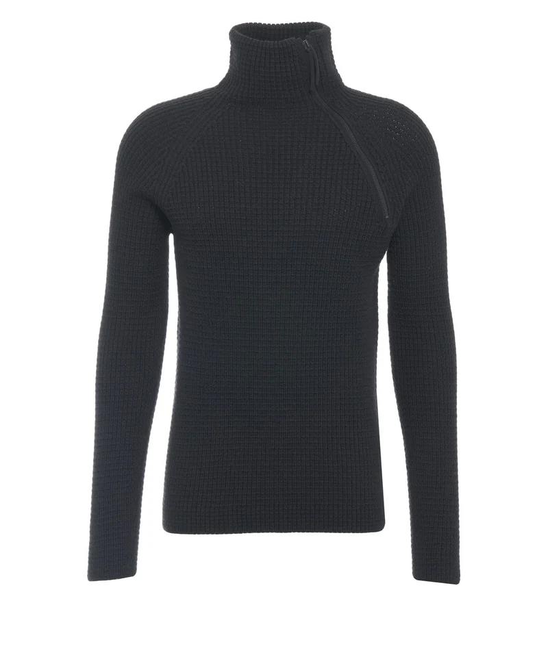 Pullover con cerniera sul collo
