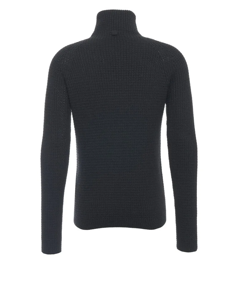 Pullover con cerniera sul collo