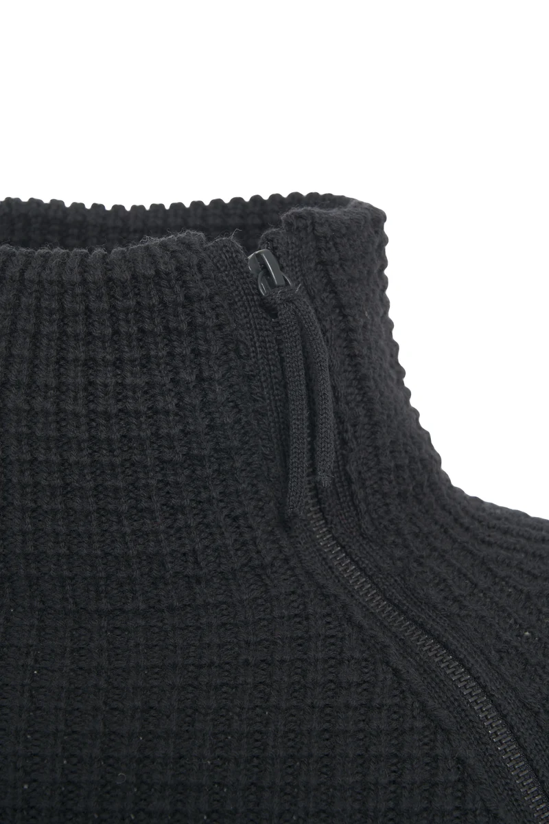 Pullover con cerniera sul collo