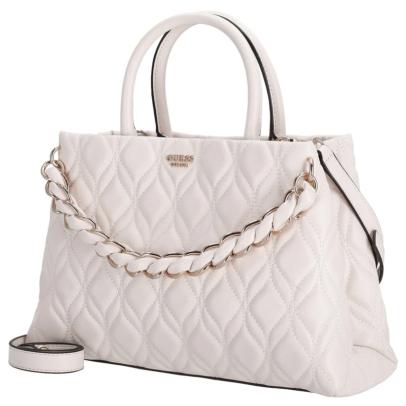 Guess Maxine Satchel - Bolso de mano 34 cm (off white)