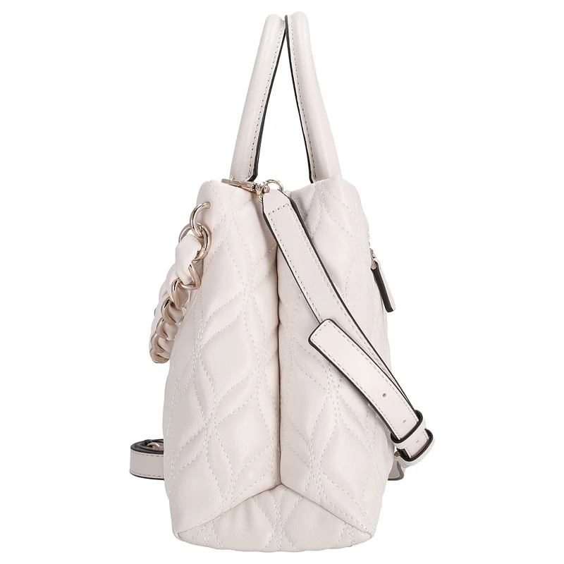Guess Maxine Satchel - Bolso de mano 34 cm (off white)