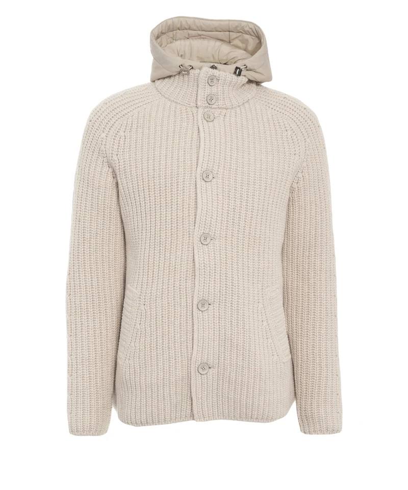 Cardigan con cappuccio