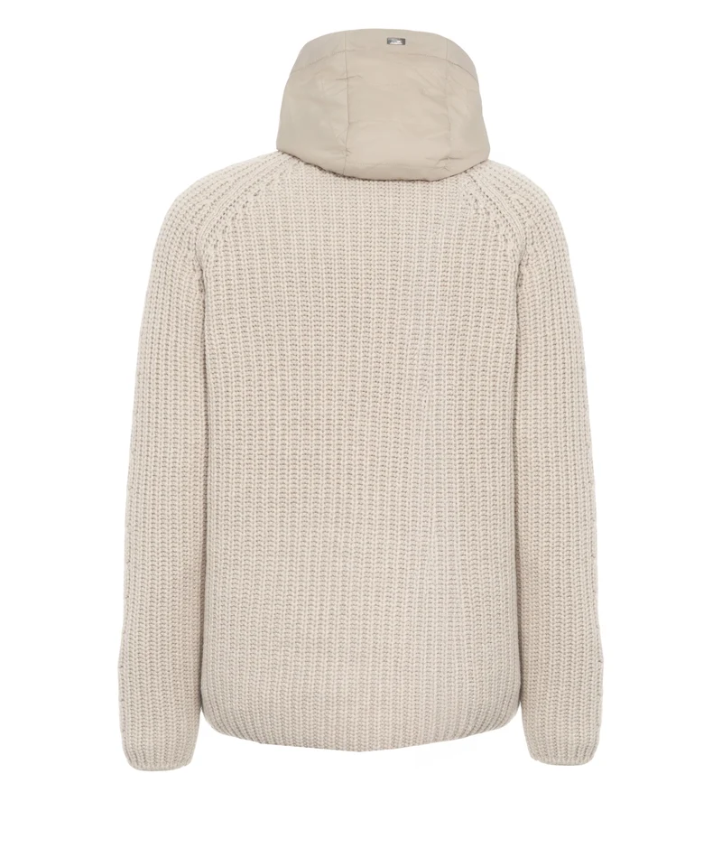 Cardigan con cappuccio