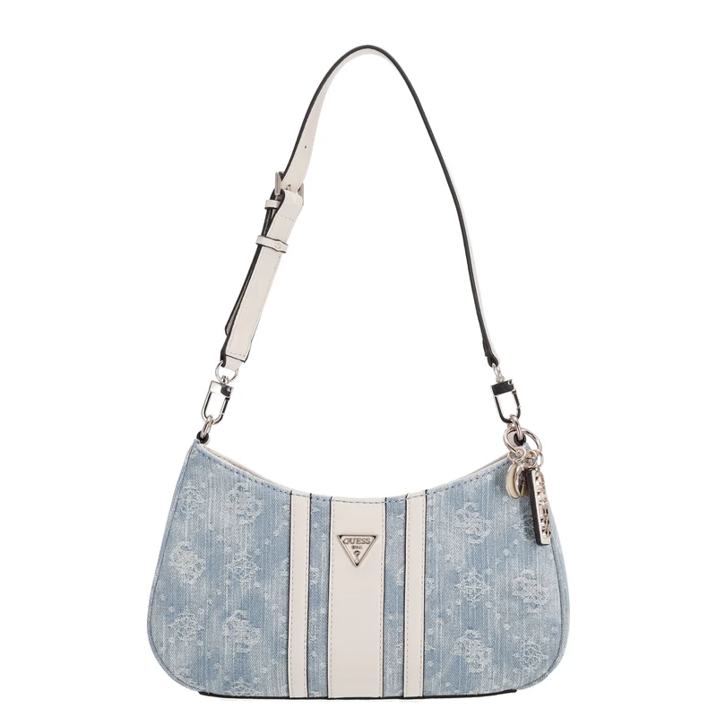 Guess Noelle II Top Zip - Bolso de hombro 29.5 cm (denim logo)